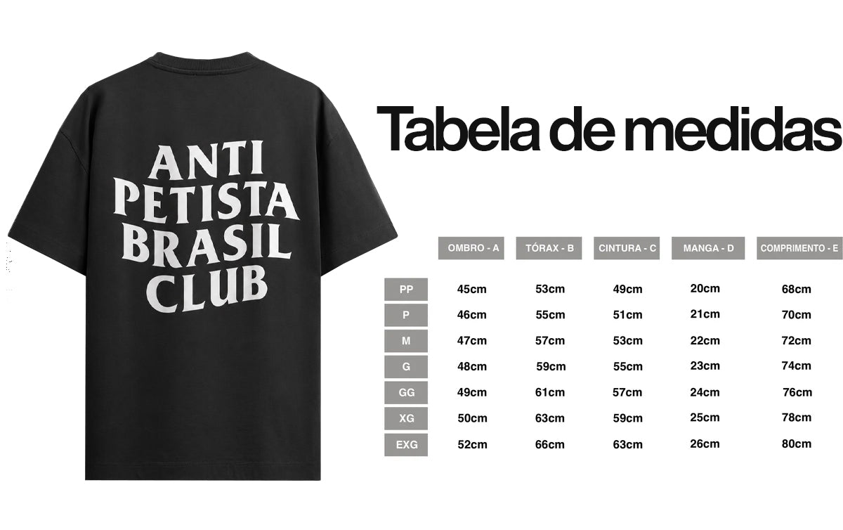 Camiseta Anti Petista Brasil Club